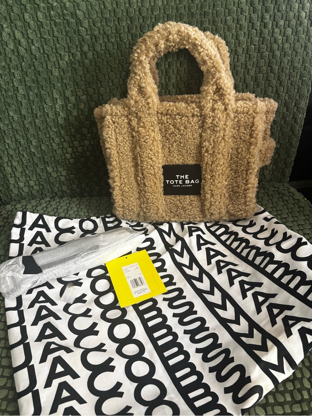 Marc Jacobs Teddy Sherpa Tote in Tan